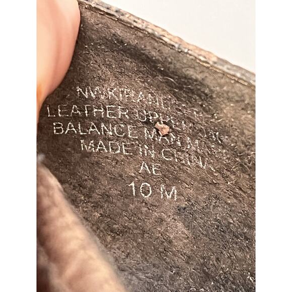 Nine West Wedge Heel Womens‎ 10M Brown Grommet Brown Leather Open Toe - Picture 12 of 12